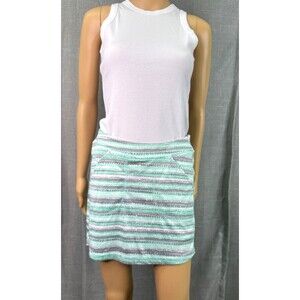 PGA Tour Women's Activewear Skort Stretch Size XS Green Gray Print